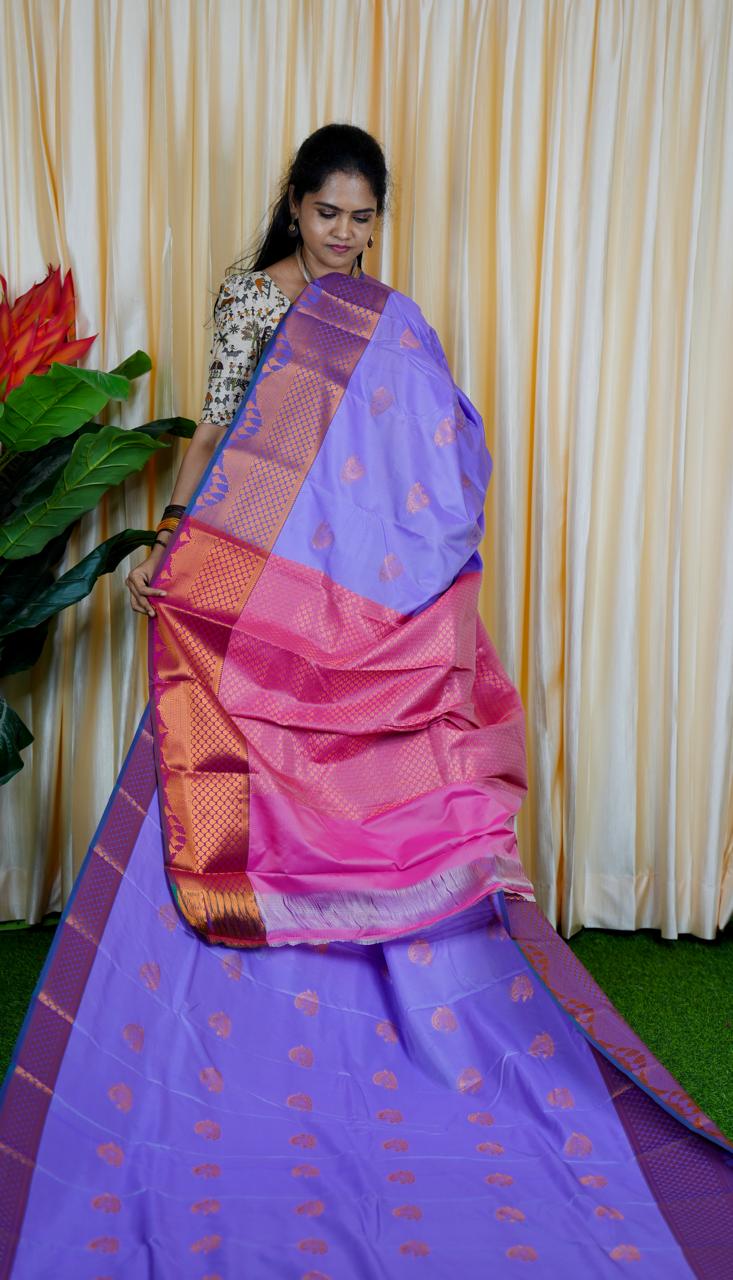Semi silk sarees. 🥰