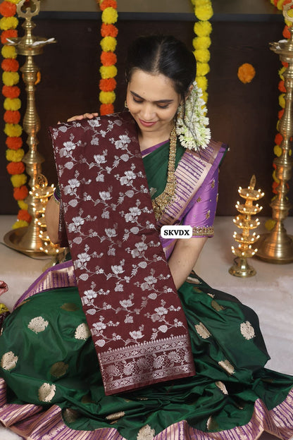 Banarasi semi soft silk saree 😍🥳