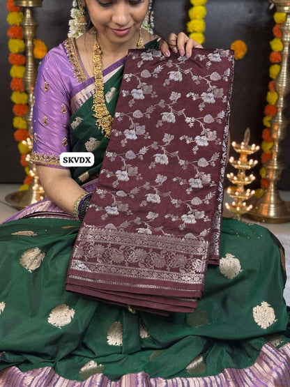 Banarasi semi soft silk saree 😍🥳
