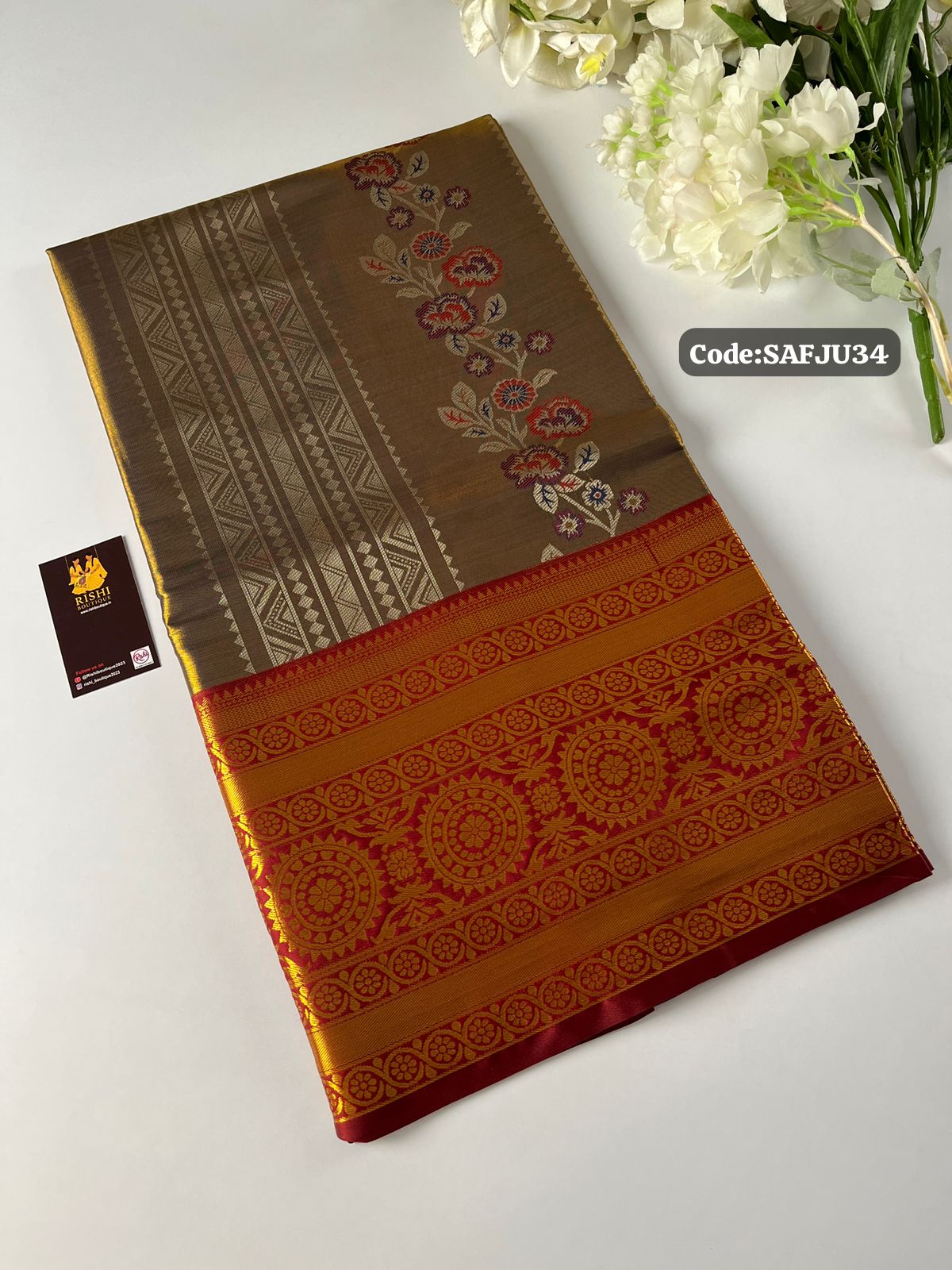 Kanchi inspired .semi silk saree🥳✅