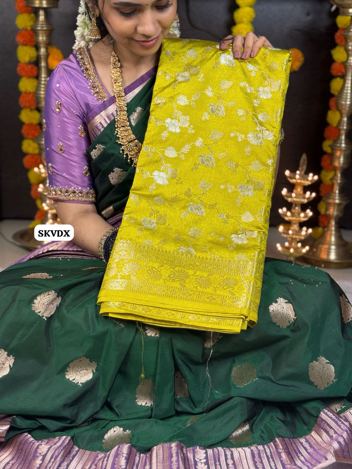 Banarasi semi soft silk saree 🥳