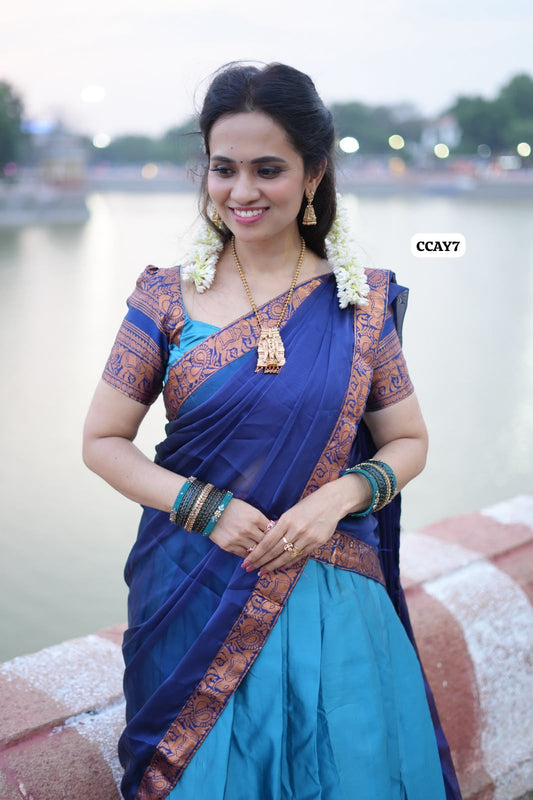 Half saree soft silk 🥳