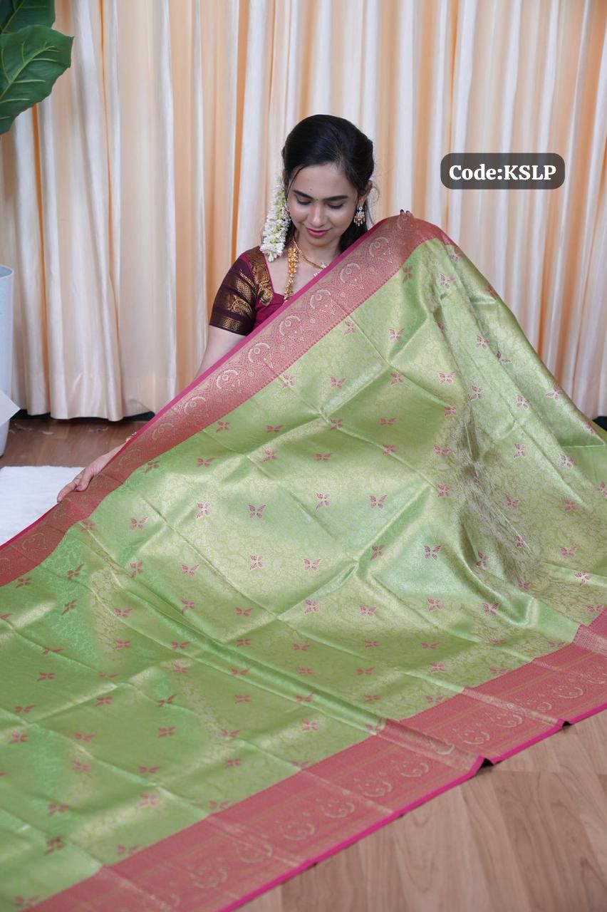 Bridal Kanchi semi silk saree🌈🥰