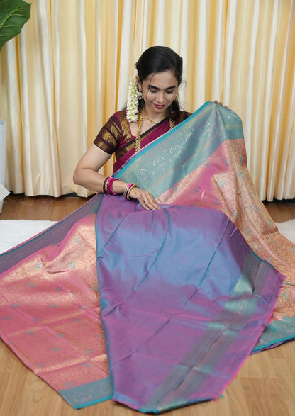 Bridal Kanchi semi silk saree🥰😎
