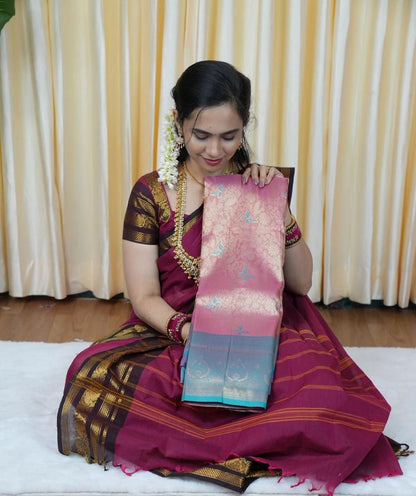 Bridal Kanchi semi silk saree🥰😎