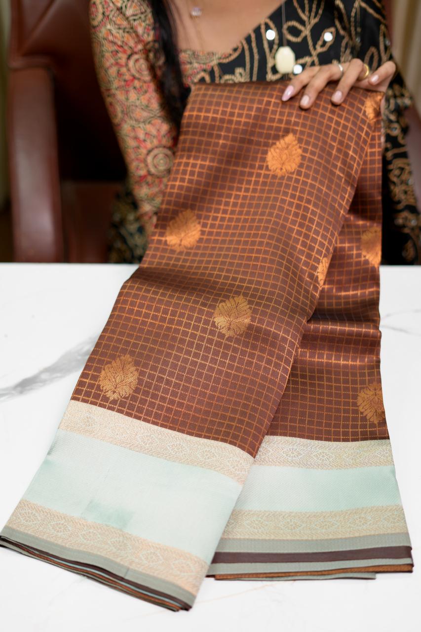 Semi silk saree🥰😎📚