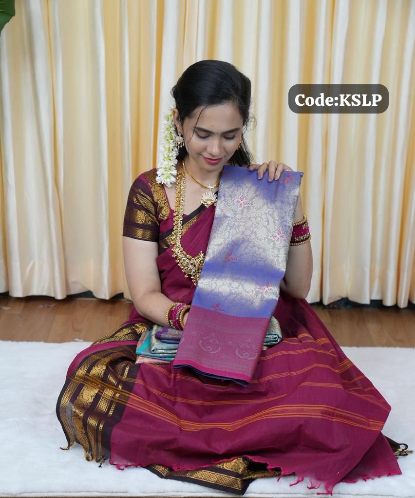 Bridal Kanchi semi silk saree🥰😎📚