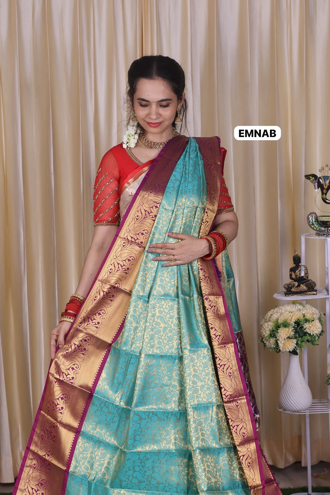 Bridal kanchi semi soft silk saree🥳