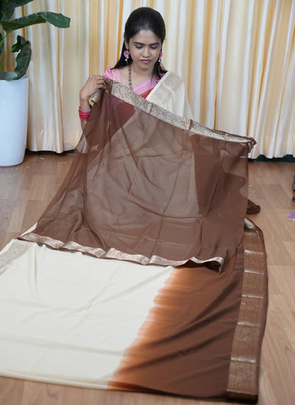 Soft georgette type saree🥳