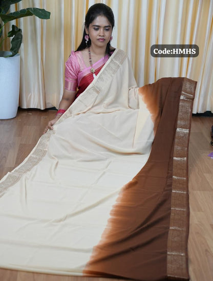Soft georgette type saree🥳