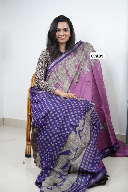 Kalamkari semi Model silk saree😍😎📚