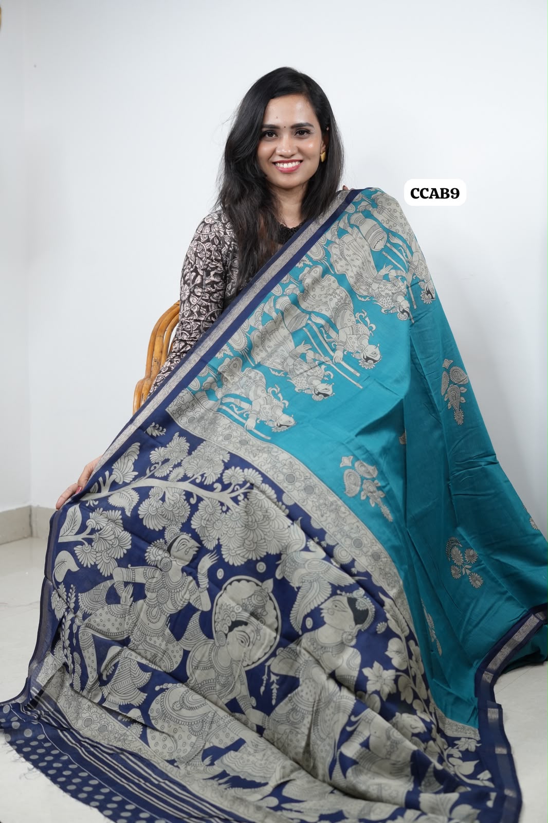 kalamkari Semi silk saree😍😎📚