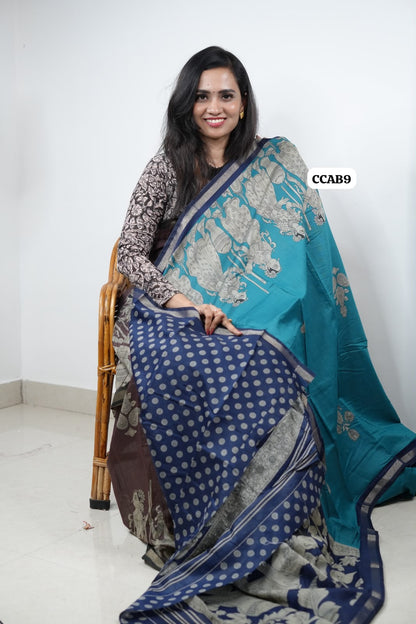 kalamkari Semi silk saree😍😎📚