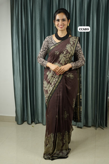 kalamkari Semi Modal Silk Saree😍😎📚