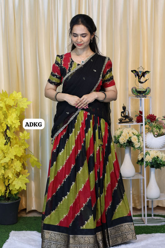 Soft Marshmello lehenga completely stitched including blouse😍🥳