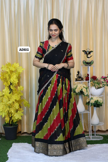 Soft Marshmello lehenga completely stitched including blouse🥳