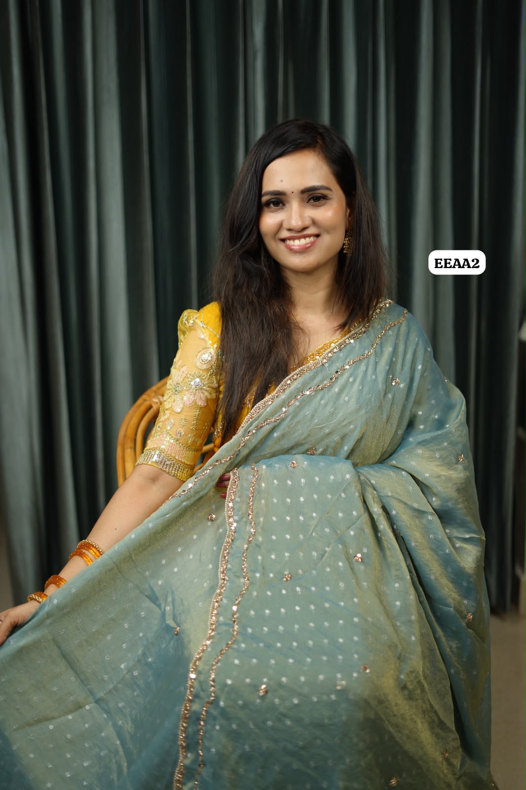Chiffon stone work saree😍🥳