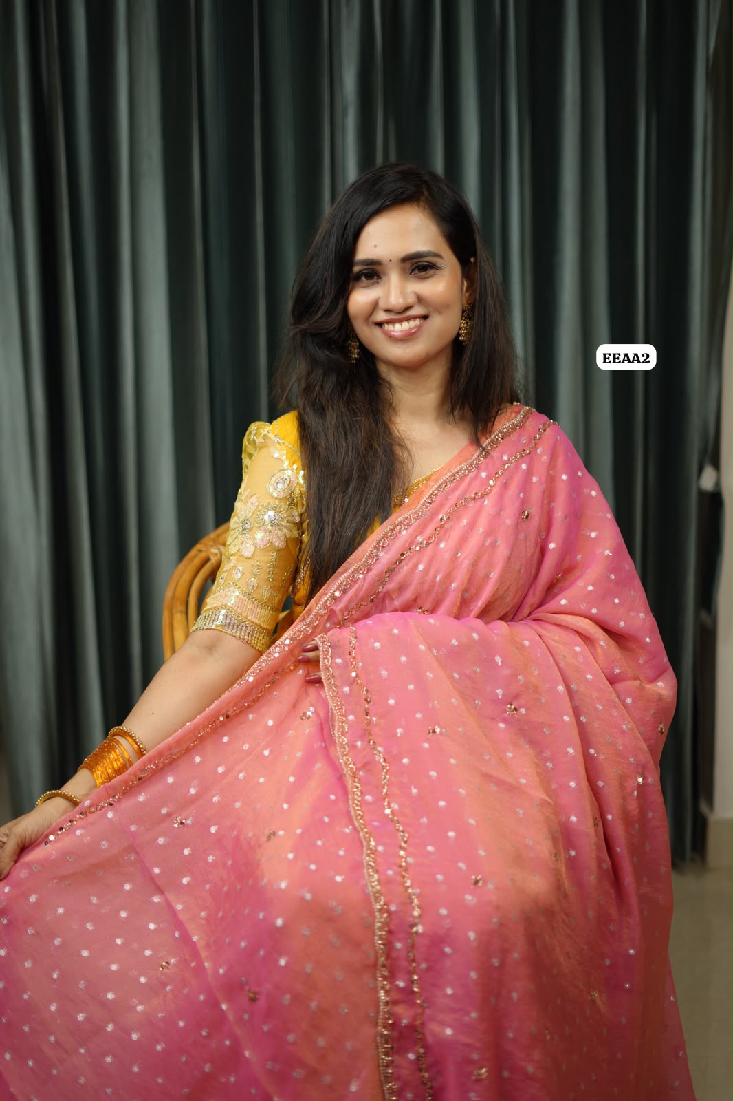 Chiffon stone work saree😍🥳