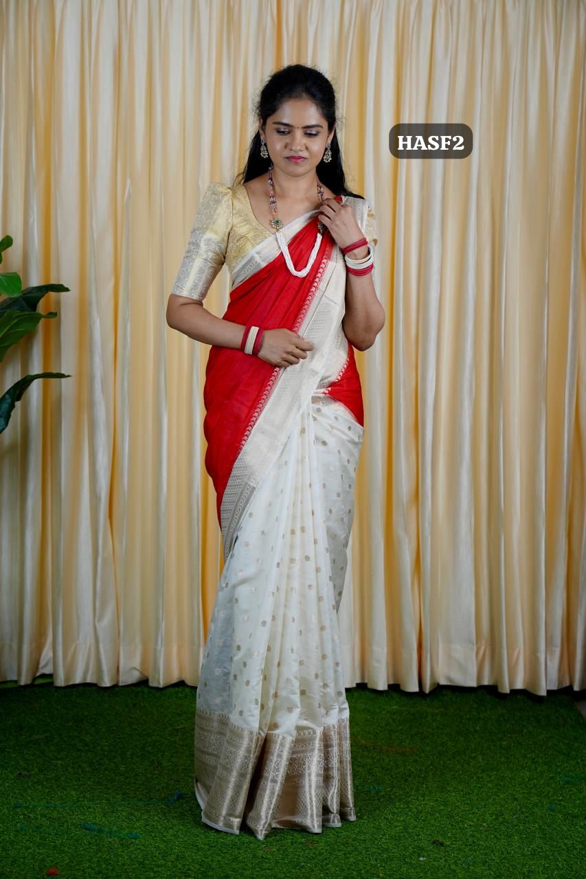 Warm silk sarees. in half and half 🥳✅