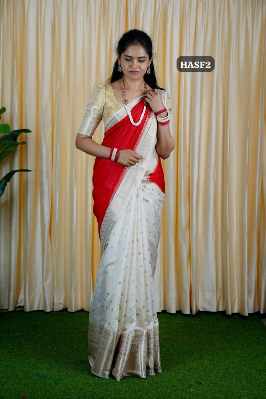 Warm silk sarees. in half and half prebook 15 days👇