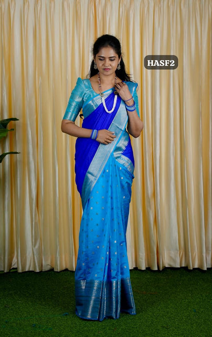 Warm silk sarees. in half and half 🥳✅
