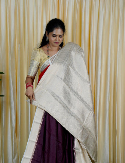 Warm silk sarees. in half and half 🥳✅