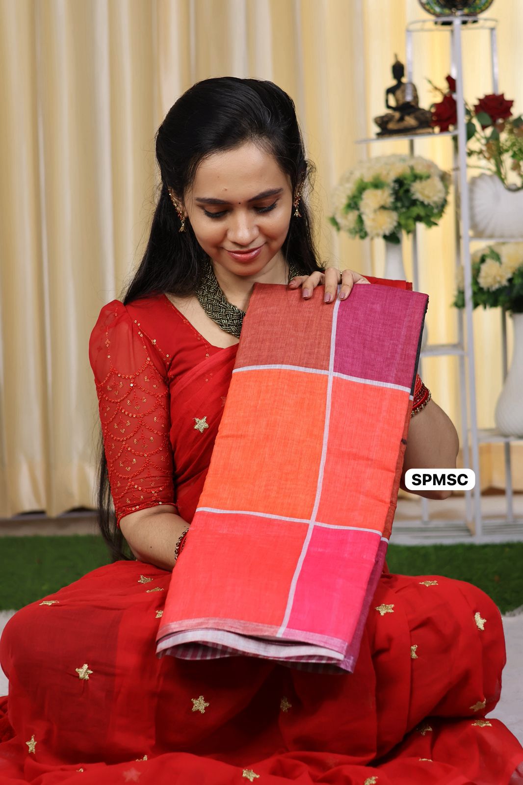 Cotton mix saree with attractive colours 🥳