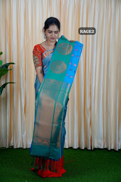 Korvai border soft silk sarees.🥰🥳