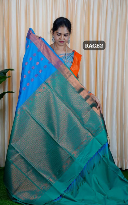 Korvai border soft silk sarees.🥰🥳