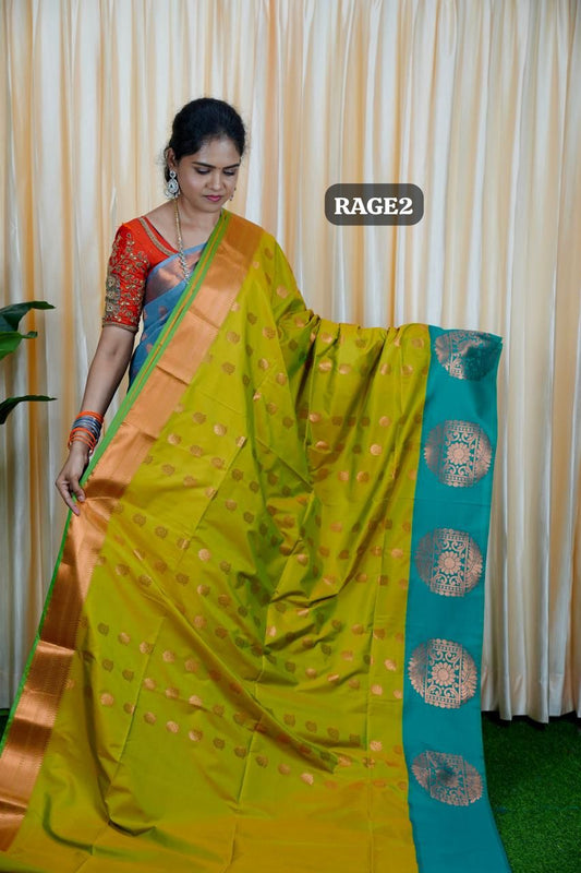 Korvai border soft silk sarees.🥳