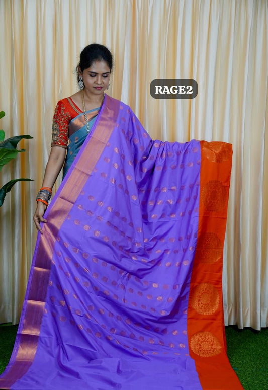 Korvai border soft silk sarees.🥳