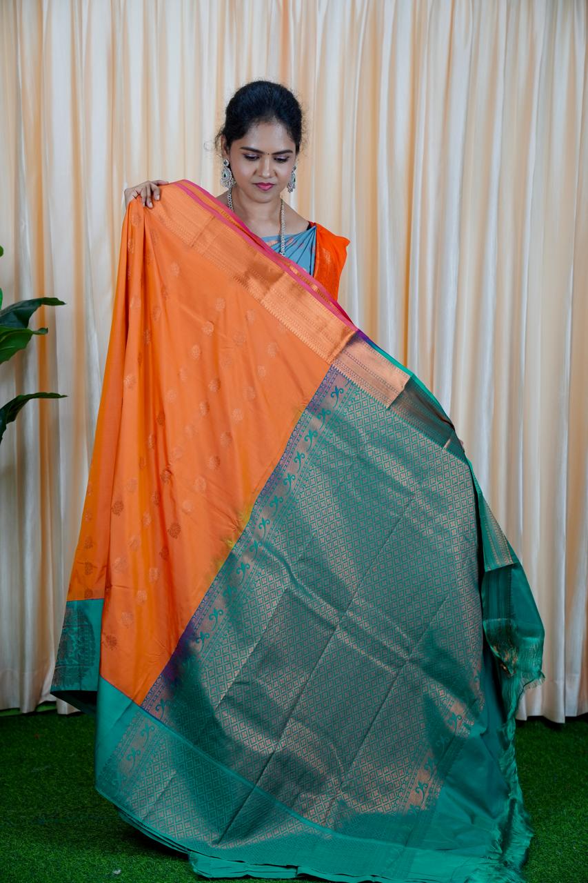 Korvai border soft silk sarees.🥳