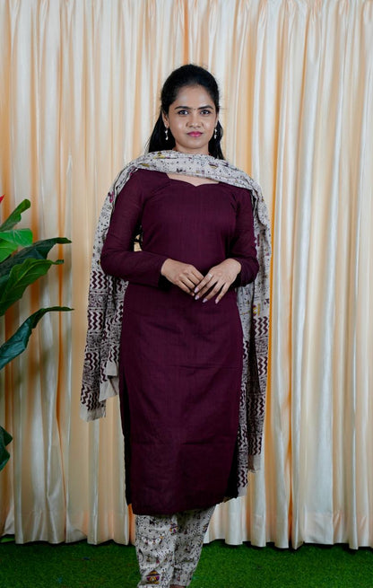Unstiched Cotton salwar set.Prebook 25 days(Top 2.5 mtr, Bottom 2.5 mtr)🤗