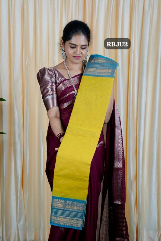 Premium Chettinad Cotton sarees.with running blouse❌