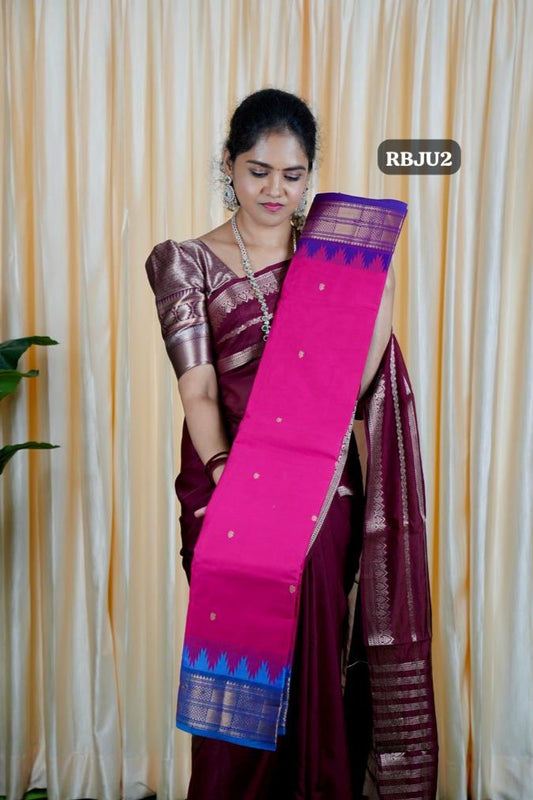 Premium Kanchi Cotton sarees.with running ❌