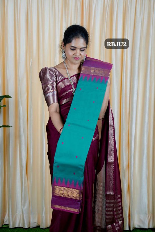 Premium Kanchi Cotton sarees.with running ❌