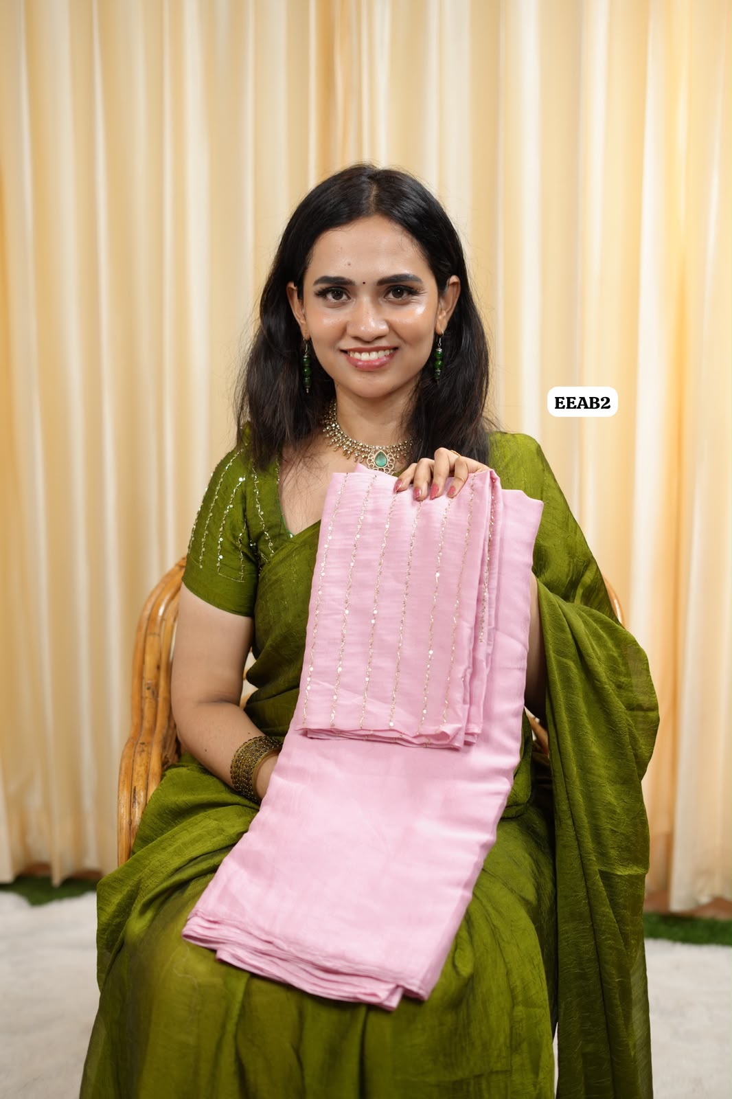 Viscose space silk with sequence work blouse 😍🥳