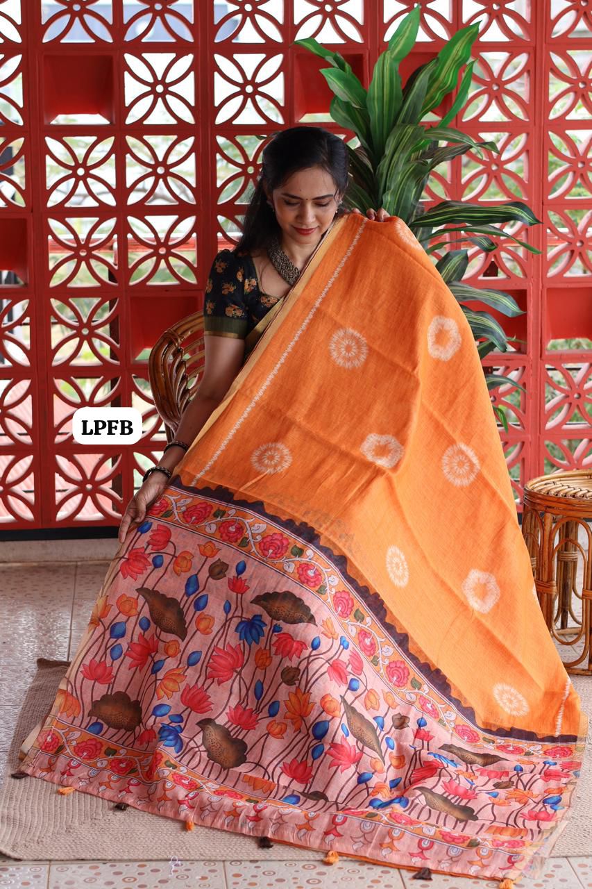 Linen cotton saree offer ‼️😍😎📚