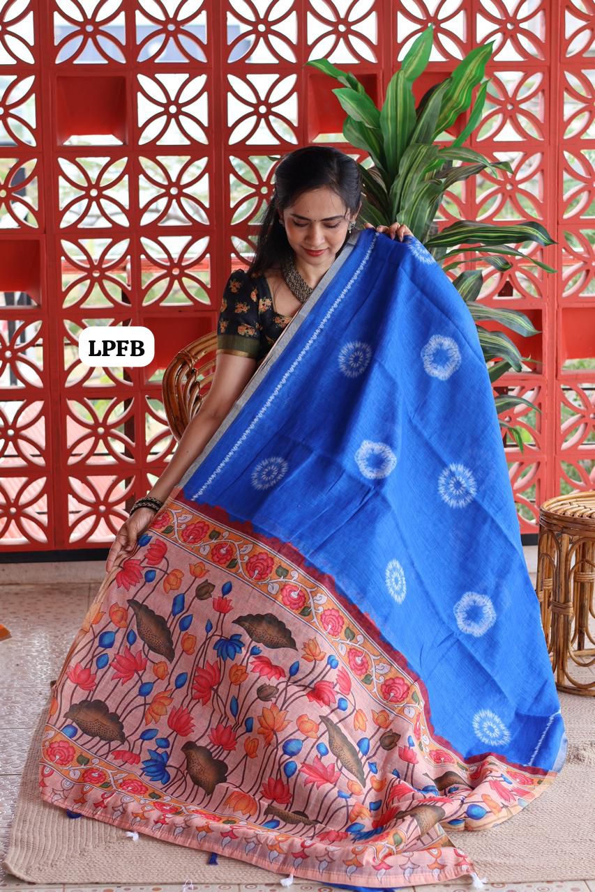 Linen cotton saree😍😎📚