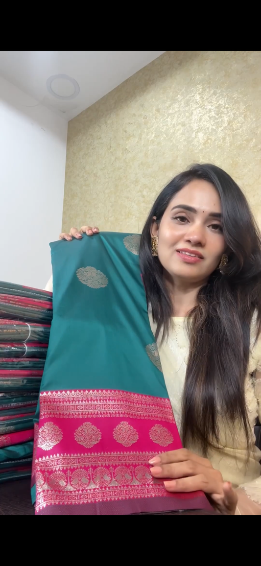 Kanchi semi silk saree😍😎📚offer