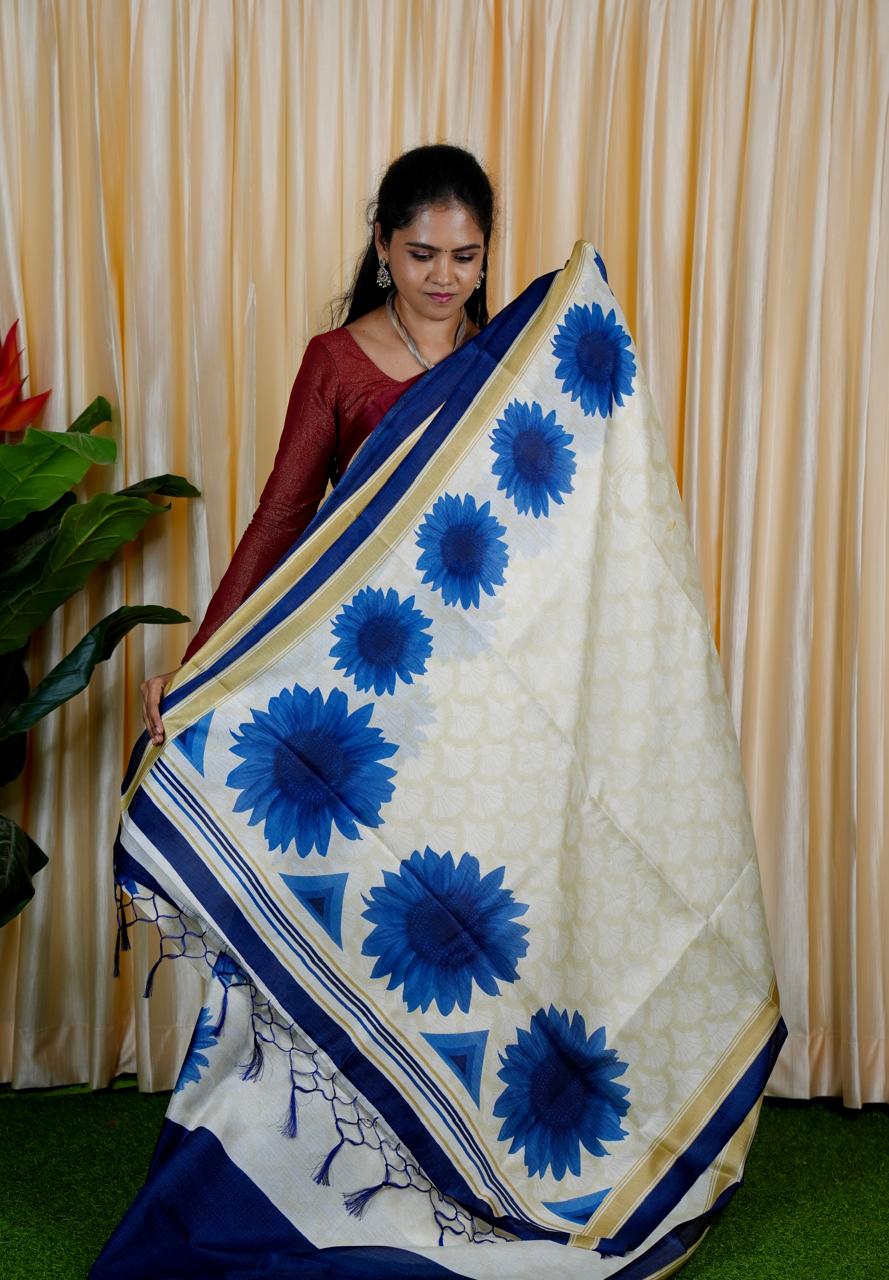 Kadhi cotton silk saree.with contrast blouse🥰🥳