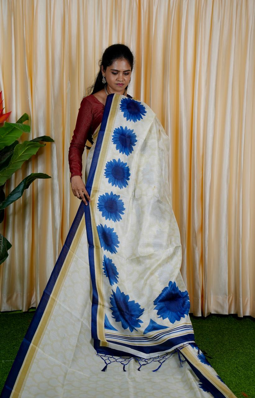 Kadhi cotton silk saree.with contrast blouse🥰🥳