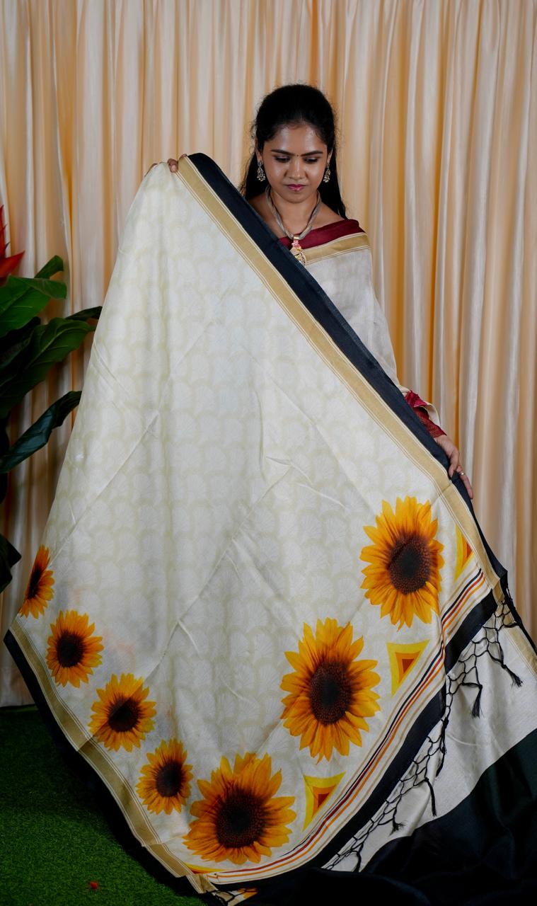 Kadhi cotton silk saree.with contrast blouse🥰🥳