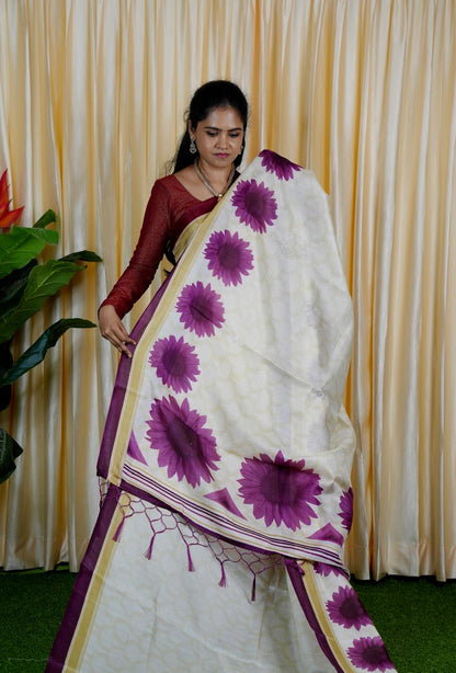 Kadhi cotton silk saree.with contrast blouse🥰🥳
