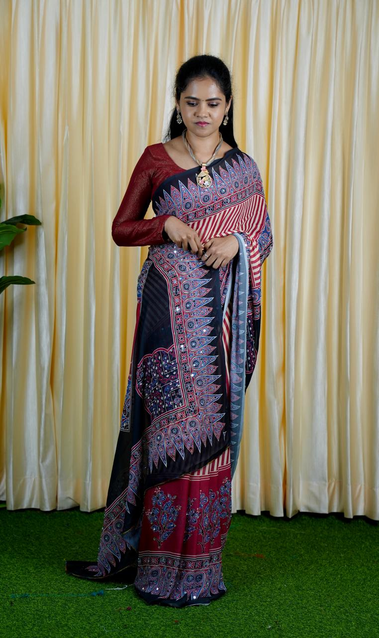 Premium Georgette sarees.🥳✅