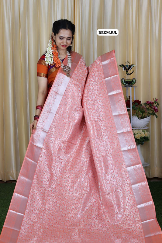 Bridal semi silk saree🥳
