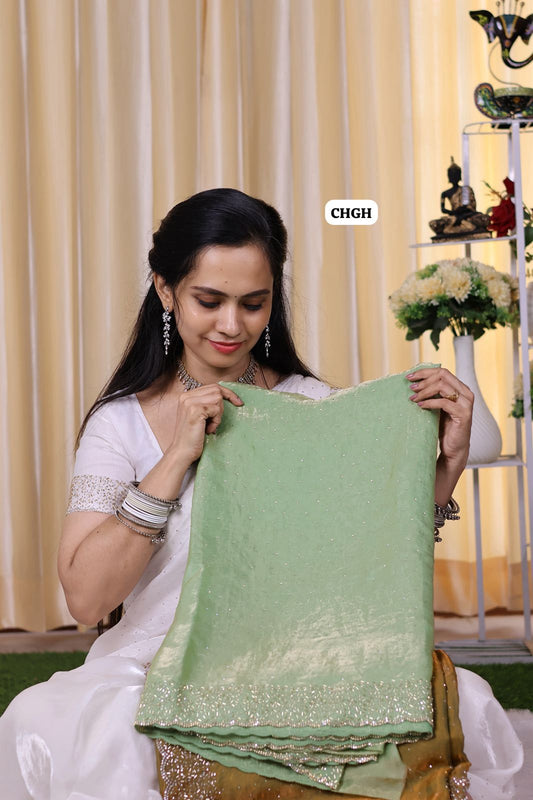 Christmas special Premium quality jarkhand work with cutwork border🥳