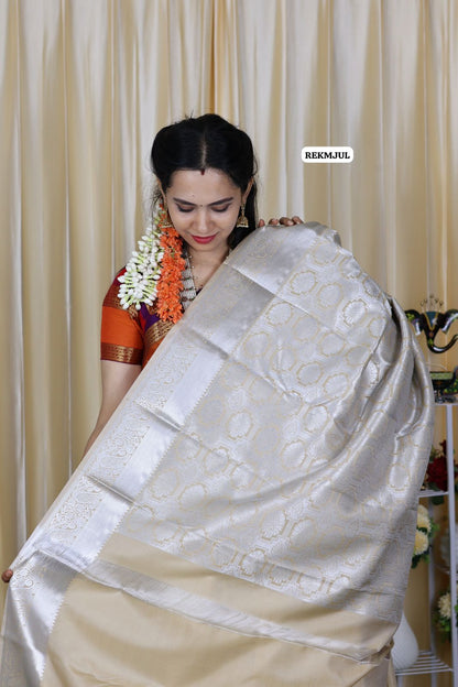 Bridal semi silk saree🥳