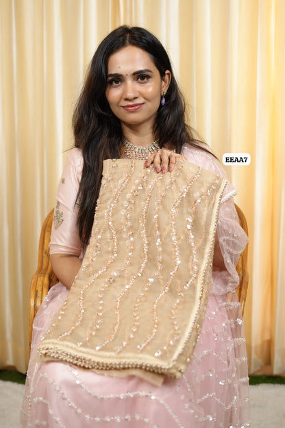 Designer saree with beads work 😍🥳