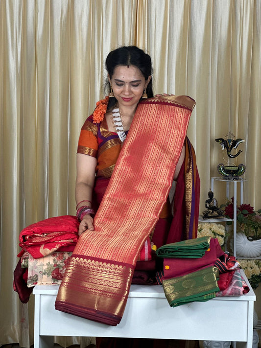 Aadi offer🌹Bridal silk saree😍